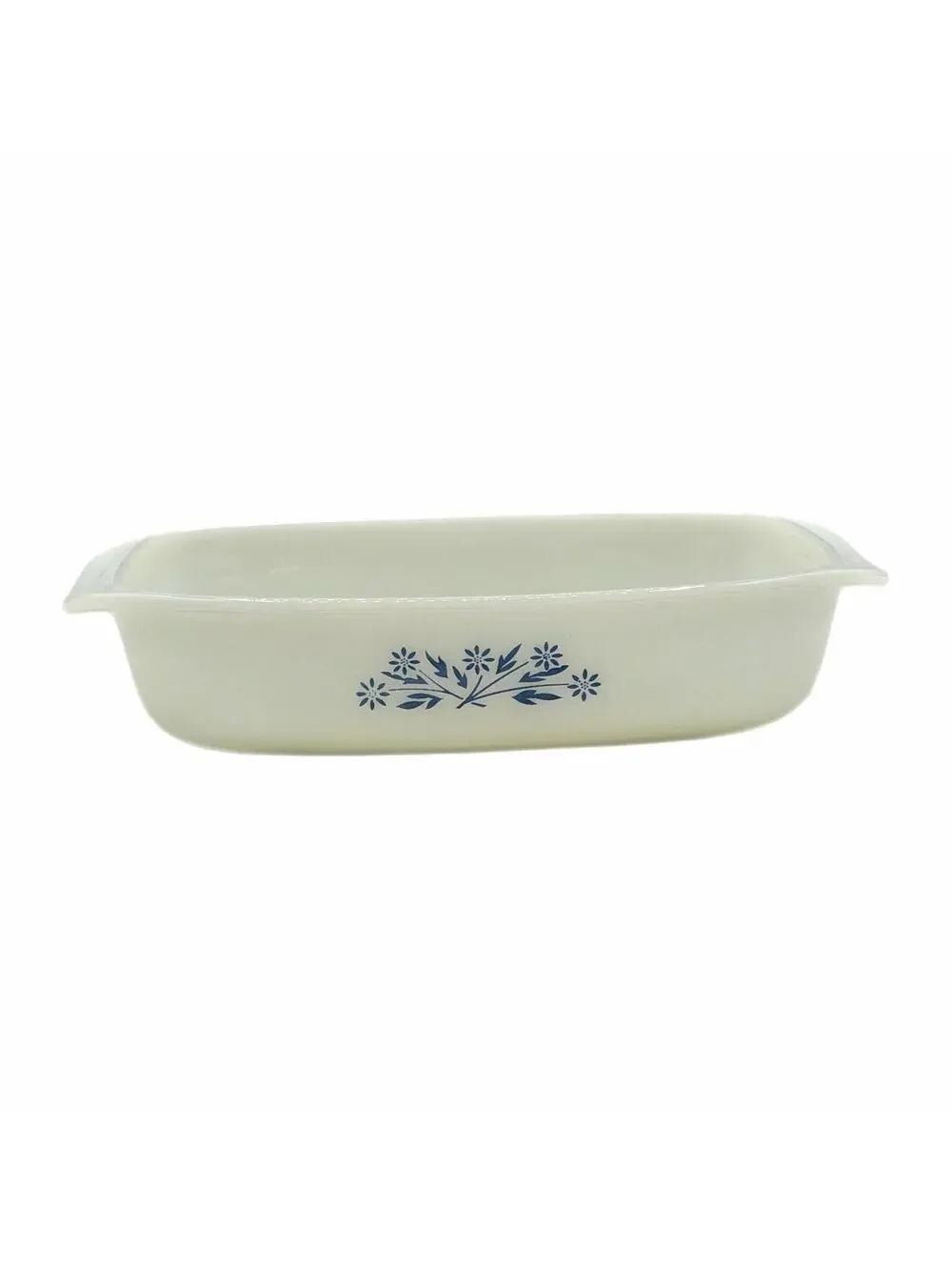 Vintage Pyr-o-rey Dynaware Blue Cornflower 10.5” Rectangle Loaf Pan